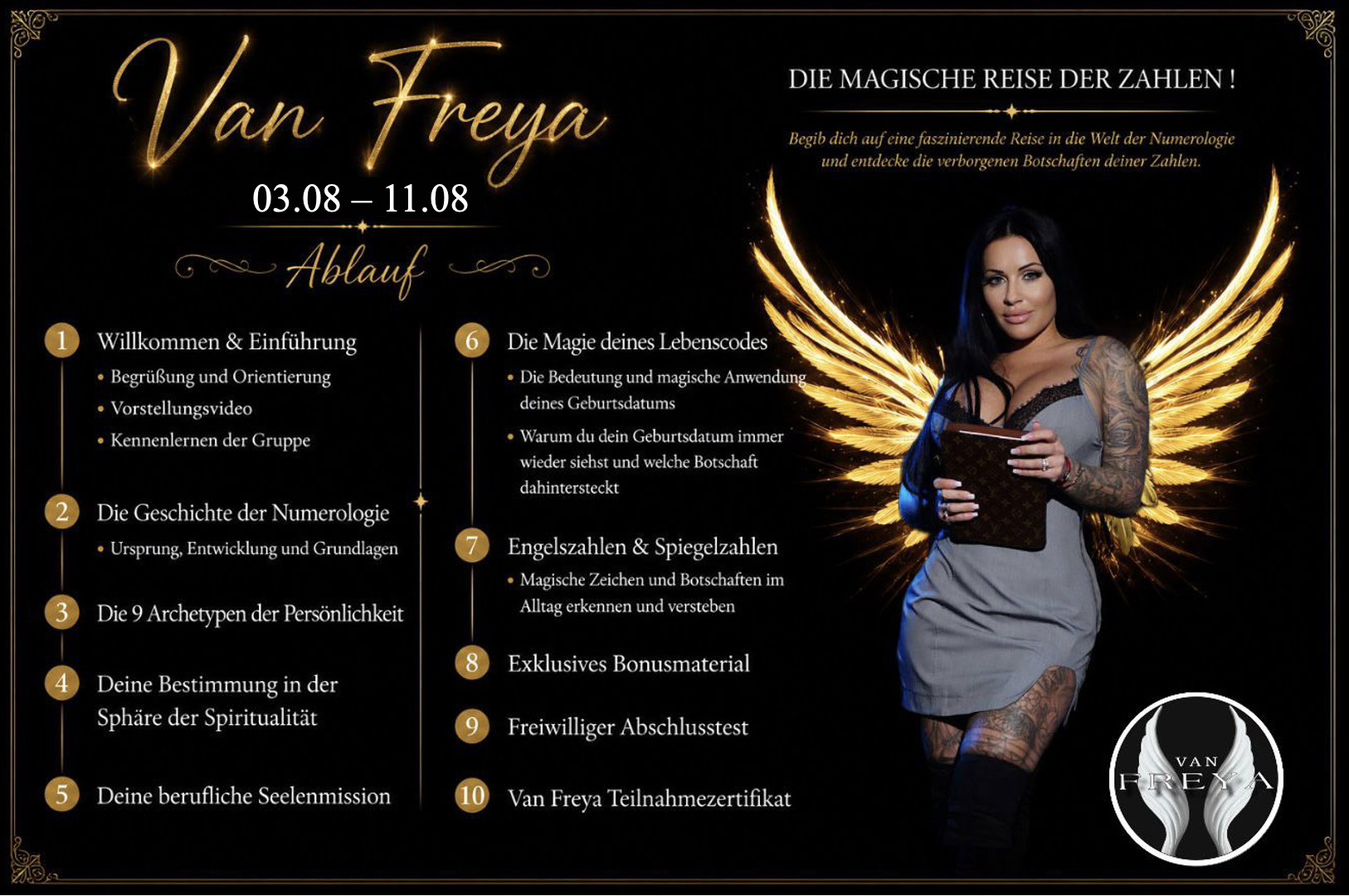 Psychologische Spirituelle Numerologie für Einsteiger (03.08 – 11.08)